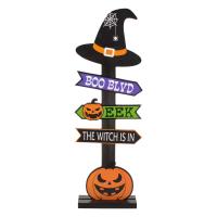 Tabela dekorative prej druri per Halloween