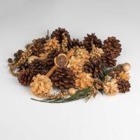 Set aromatik dekorativ per Krishtlindje me boçe pishe me arome pylli 470g