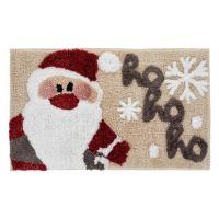 Tapet tualeti bezhe me Santa Claus gri 75x45cm