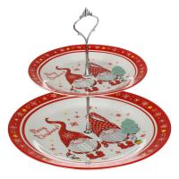 Pjate porcelani me 2 nivele