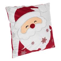 Dekoruese christ kellef jasteku velvet gri me santa te kuq 45x45