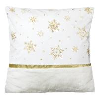 Kellef per jastek me yje velvet i bardhe 45x45 cm