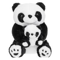 Panda pellushi e ulur me bebe 38cm