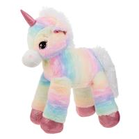 Pellush me Unicorn me shkëlqim rozë ylberi 65 cm