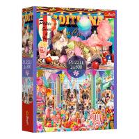 Puzzle me 2 piktura me kotele, qen dhe karamele (2x500 copë)