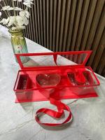 Set kuti dhuratash transparente LOVE