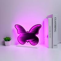 Pasqyrë LED Infinity dizajn flutur ngjyrë lejla 25x6x19.5cm