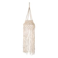 Mbulesë për llambë dekorative macrame, ngjyrë bezhë 115cm