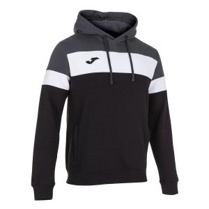SUDADERA CAPUCHA CREW IV NEGRO-ANTRACITA
