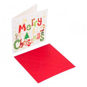 Kartoline Merry Christmas 9.5x9.5 Cm