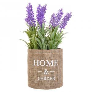 Lule Dekoruese Lavander Ne Vazo Me Dizajn Home & Garden 11x25 Cm
