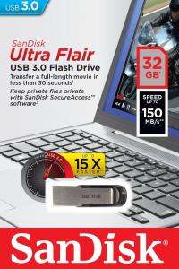 Usb 32GB SanDisk Ultra Flair 3.0 Black [13669]
