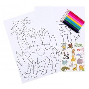 Set Une Shoh & Pikturoj Me Kafshe Stickers & Lapsa Me Ngjyra 20.5x26.5 Cm 10 Fl