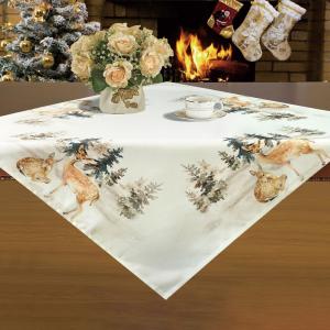 Mbulese tavoline krishtlindje me designe drer 80x80 cm 