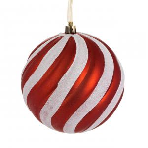 Top Candy i kuq me te bardhe me xixa 20cm 