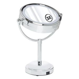 Pasqyre zmadhuese dyshe me 10 drita LED 15.2cm