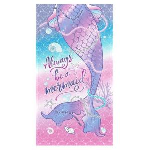 Peshqir femijesh me dizajn sirene – Roze & blu – 70x140 cm