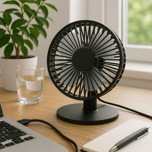 Ventilator tavoline 90º me USB 16.6cm 5W