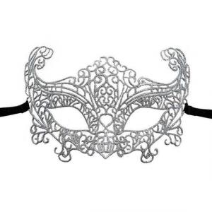 Mask halloween per femra me detaje xixa gri