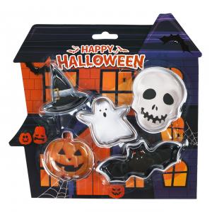 Forma metalike per biskota me dizajne per Halloween - 5 cope