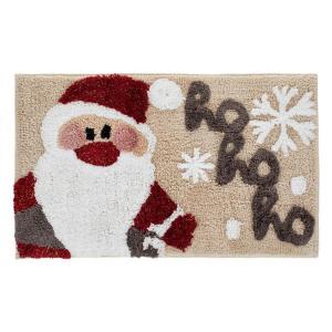 Tapet tualeti bezhe me Santa Claus gri 75x45cm