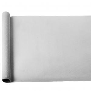 Mbulesë plastike anti-rrëshqitëse me ngjyrë të bardhë dhe lule 90x45cm