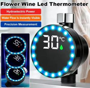 Matës temperature për dush me ekran LED