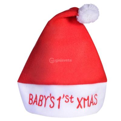 Kapuç Babagjyshi I Bardhe Me Te Kuqe Baby 1St Christmas