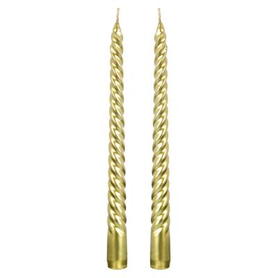 Qirinj Dekorativ Me Spirale Gold 35 Cm 2 Cope