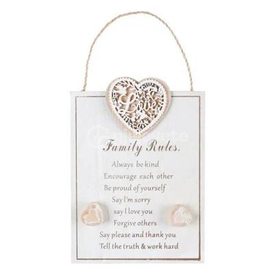 Tabele Dekorative “Family Rules” 14.5x20 CM