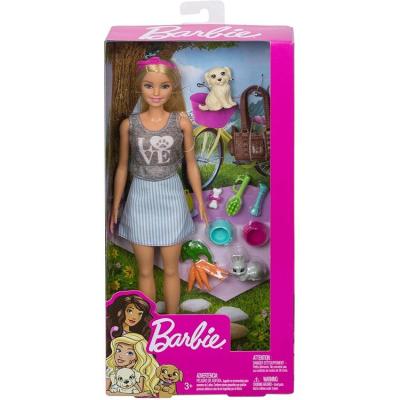 Doll Barbie Picnic With Animals