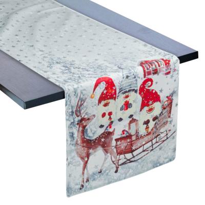 Runner dekorues me 3 babagjysha slite dhe drer 160x33cm