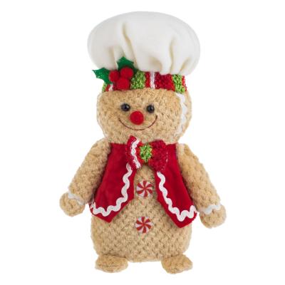 Figura Krishtlindjesh Gingerbread pasticeri me jelek te kuq 22cm