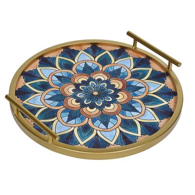 Tabaka stil mandala blu 35cm