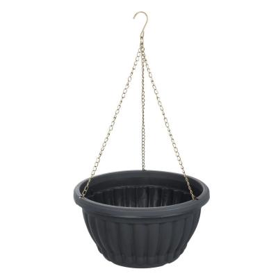 Vazo lulesh ngjyre gri me varese 30x16cm 5.9l