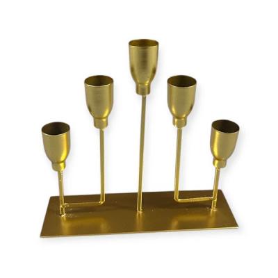 Shandan dekorativ gold metalik stil modern me 5 vende