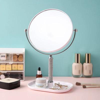 Pasqyrë kozmetike me xixa me mbajtëse make up-i