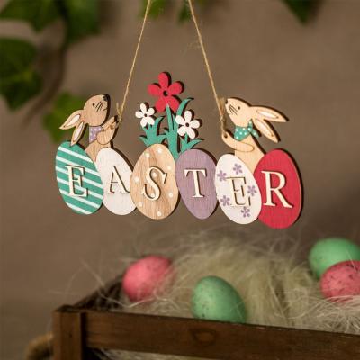 Tabele me shkrim easter me veze dhe lepuj 15cm