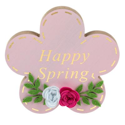 Dekoruese tavoline lule ngjyre roze happy spring 15x15cm