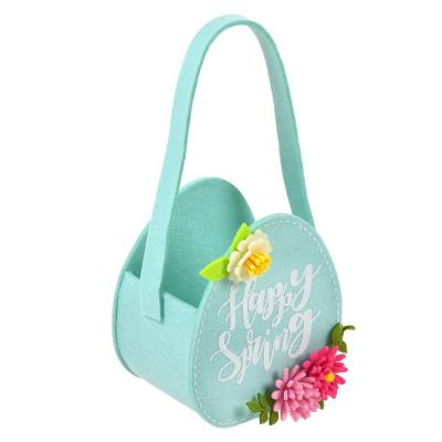 Shporte dekoruese pashke ngjyre turquoise 12x8x14cm
