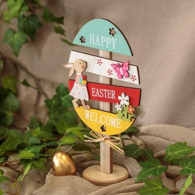 Dekoruese tavoline pashke happy easter welcome 33cm