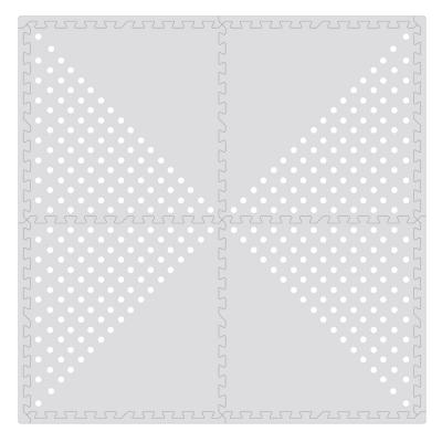 Tapet gri puzzle me pika te bardha 61.5cm