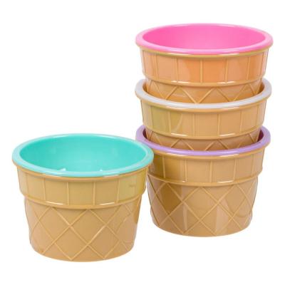 Set 4 tasa me ngjyrë për akullore 200ml