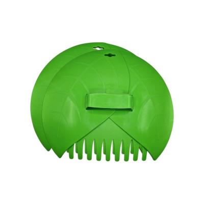 Mbledhës për gjethet me dy doreza plastike jeshile 36 cm