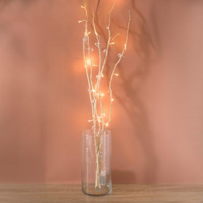Dege dekorative ne ngjyre natyrale me 20 diamante LED 90cm