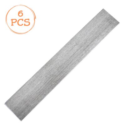 Dysheme PVC vetëngjitëse ngjyrë druri gri 91.4x15.2x0.15cm  6 copë