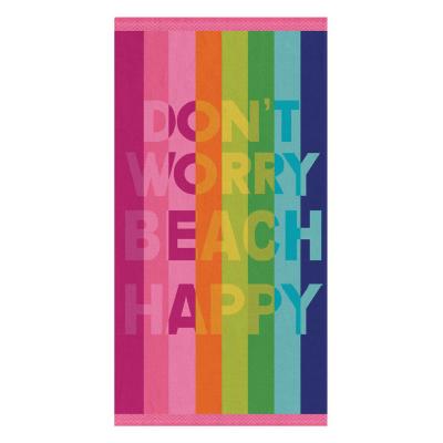 Peshqir plazhi don’t worry beach happy 75x150 cm