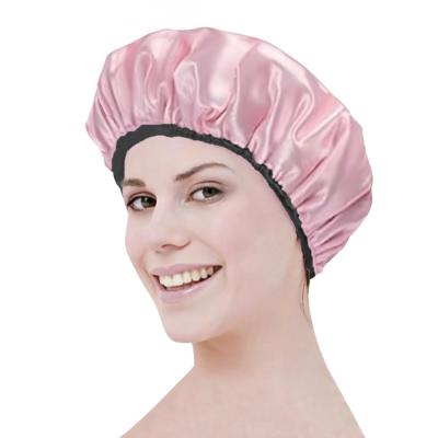 Kapuç dushi saten roze me peshqir ne pjesen e brendshme