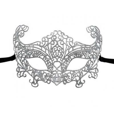 Mask halloween per femra me detaje xixa gri