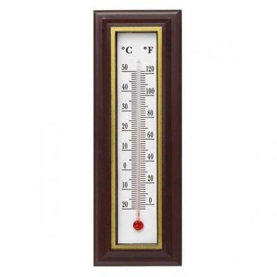 Termometer muri me kornize kafe 18.5 cm